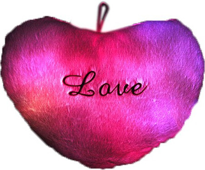 

Atorakushon LIGHTING & MUSICAL HEART TEDDY SOFT TEDDY BEAR LOVE VALENTINE COUPLE BIRTHDAY GIFT CUSHION PILLOW - 40 cm(MULTI)