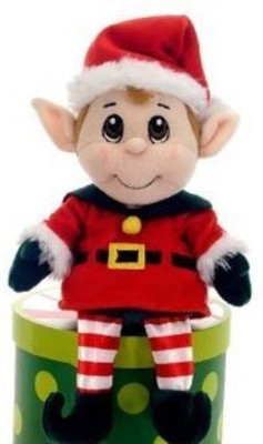 

Fiesta Toys Plush Santa'S Secret Elf Boy 12" New Style(Red)