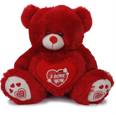 

Dayzee Valentines Red Heart Teddy - 35 cm(Red)