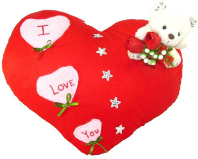 Tickles I Love You Heart Cushion 35 cm Red Tickles Soft Toys