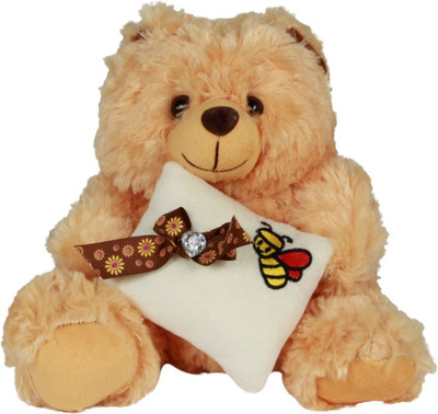 

Annie Stuff Toy Teddy Bear With Pillow 30 Cms - 12 cm(Brown)
