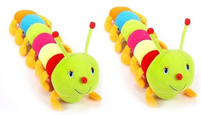 

SHOP24HOME Colourful Caterpillor Soft Toy 55cm and 70cm comb of two - 30 cm(Multicolor)