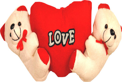 

Riya Enterprises Couple Bear - 16 cm(Red)