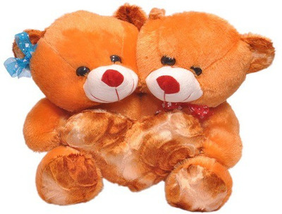 

Pari Brown Soft Joint Couple Teddy - 25 cm(Brown)