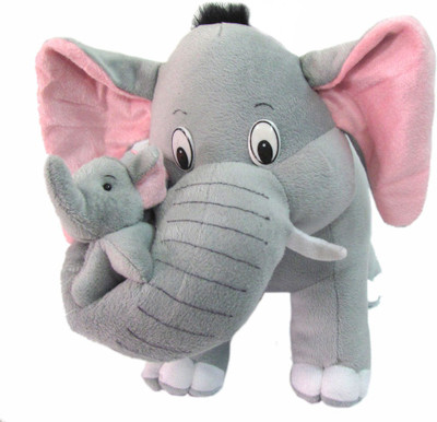 

Tickles Cute Mother Elephant - 37 cm(Grey)