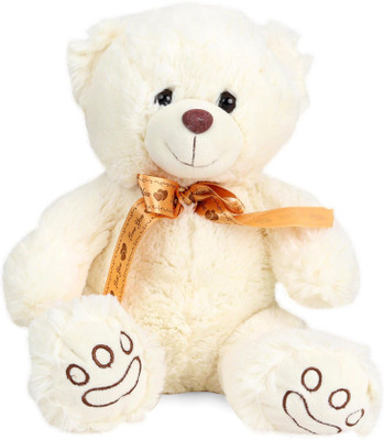 

Starwalk Bear Plush White colour with Bronze Ribbon 40 cm - 40 cm(Multicolour)