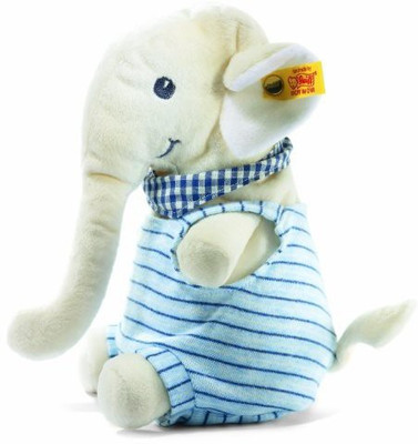 

Steiff Eli Elephantwhite/Blue Ba Plush(White)