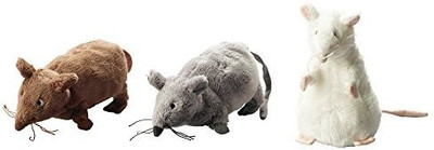 

IKEA Set Of 3 Gosig Mus Rat Mouse Animal Soft White/Brown/Grey(White)