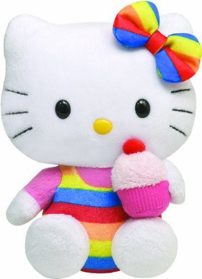 

TY Beanie Babies Hello KitCupcake(White)