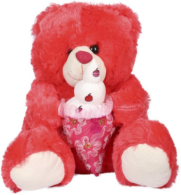 

ESHTYLE Fur Icy Teddy Bear Red 30 Cm - 20 cm(Pink)