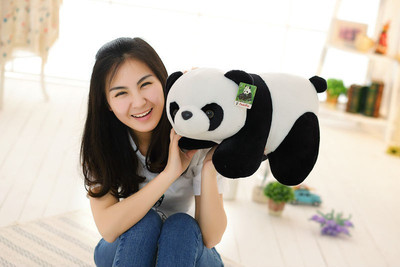 

ToynJoy Premium Quality Cute Plush Soft Panda bear (Medium) - 40 cm(Black, White)