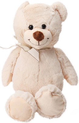 

Starwalk Bear Plush Cream Colour with Off white Ribbon - 30 cm(Multicolour)