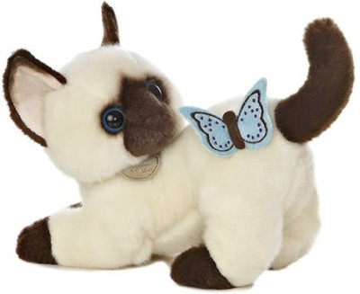 

Aurora World Miyoni Tots 85" Plushsiamese Kitten With Butterfly(White)