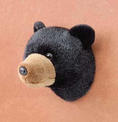 

Stuffed Animal House 75" Black Bear Head Plush Animal(Black)