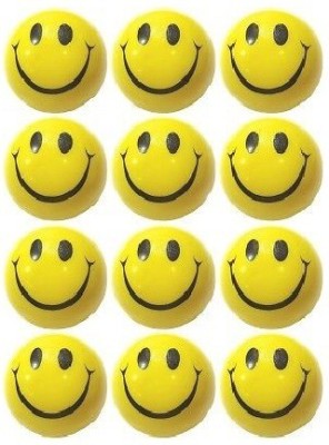 

Kosh Smiley Face Squeeze Stress Balls 3 inch (Pack Of 12) - 3 inch(Yellow)