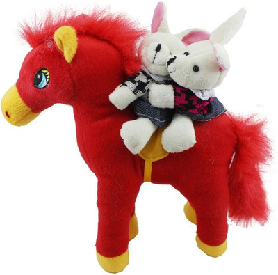 

Tickles Mother Rabbit With Baby - 25 cm(Red)