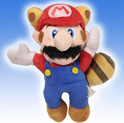 

Super Mario Brothers Super Mario Flying Raccoon Tanooki Red Mario Plush 8" - 7 inch(Blue)