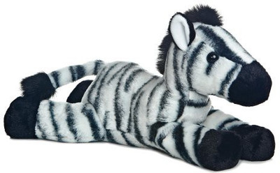 

Aurora World 12" "Zest" Zebra Flopsie - 9 inch(White)