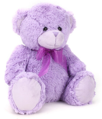 

Starwalk Bear Plush Purple Colour with Ribbon 33 cm - 33 cm(Purple)