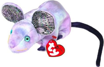 TY Beanie Babies Zodiac Rat(Pink)