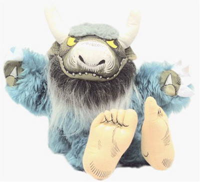 Crocodile Creek Where The Wild Things Are Bernard Puppet14" - 11.41 inch(Blue)