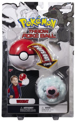 

Pokemon Black White Plush Series 2 Throw Poke Ball Woobat(White)