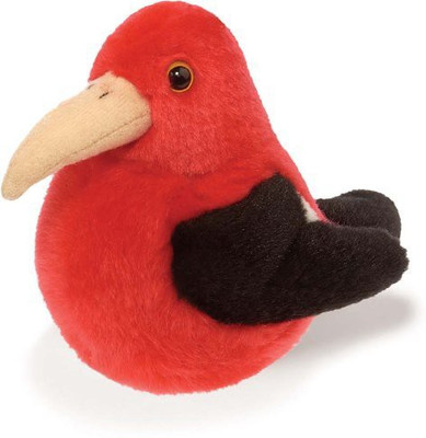 

Wild Republic Hawaiian I'Iwi Audubon Plush Bird (Authentic Bird Sound) - 9 inch(Red)