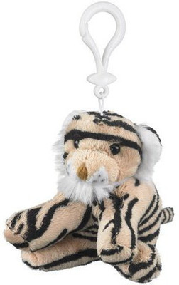 

Wildlife Artists Plush Tiger Animal Backpack Clip Keychain Wildlife(Brown)