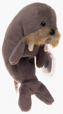 

TY Beanie Babies Jolly The Walrus - 8 inch(Brown)