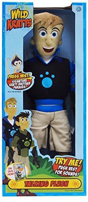 

Wicked Cool Toys wild kratts talking plushmartin - 8 inch(Black)