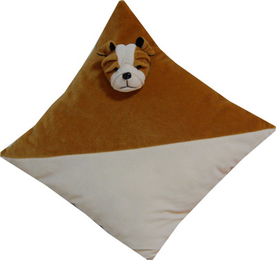 Surbhi Dog Cushion - 11 cm(Brown, Beige), Beige;brown
