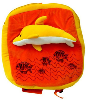 

MGP Creation Dolphin Fish Printed Nursery Play Kids School Bag - 14 inch(Multicolor)