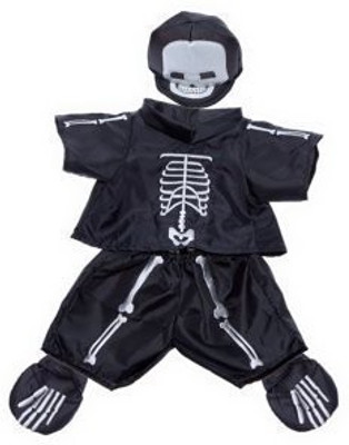 

Stuffems Toy Shop Skeleton Costume Fits Most 8"10" Webkinzshining Star - 8 inch(Black)