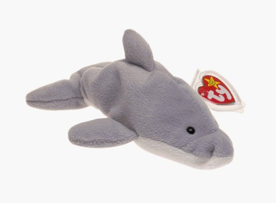 

TY Beanie Babies Flash The Dolphin(Grey)