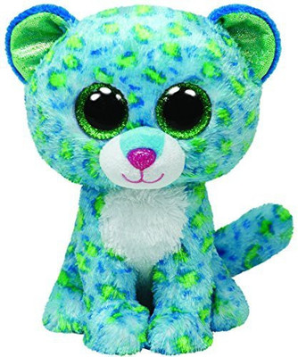 

TY Beanie Babies Leona Blue Leopard Medium Plush(Blue)