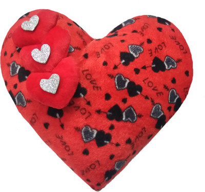 

Aparshi Trendy designer heart stuffed soft toy - 40 cm(Multicolor)