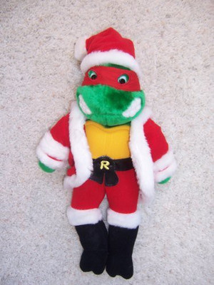 

Playmates Toys Vintage Teenage Mutant Ninja Turtles Large Christmas Plush(Red)