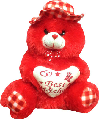 

Riya Enterprises Cap Teddy Fur-1 - 28 cm(Red)