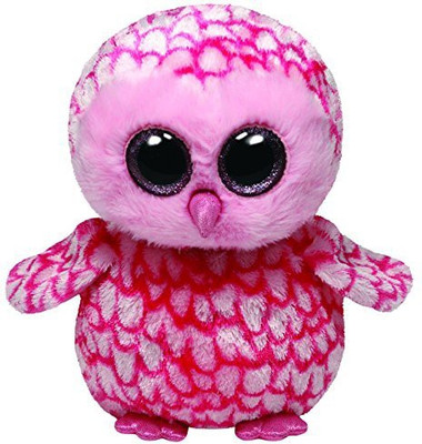 

TY Beanie Babies Pinky Pink Barn Owl Medium Plush - 7 inch(Pink)