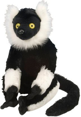 

Wild Republic Black & White Lemur 12" Ck Monkey Animal Plush Cuddly Soft - 11 inch(Black)
