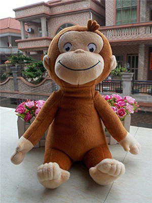 

Latim Curious George Plush 13" / 33Cm Monkey Doll Animals Cute(Brown)