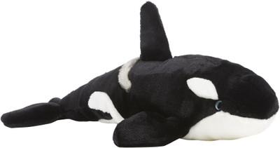 Hamleys Killer Whale Soft Toy - 5.9 inch(Black, White)