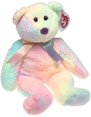 

TY GROOVY THE BEAR BUDDY 1 X Ty Beanie Buddy Groovy The Bear Pastel Colors(Pink)