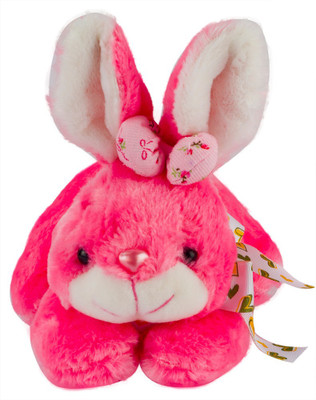 

ToynJoy Cute Adorable Lying Dark Pink Bunny Soft Toy for Kids - 11 inch(Dark Pink)