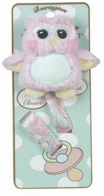 

Bearington Ba Lil' Hoots Pacifier Clip(Pink)
