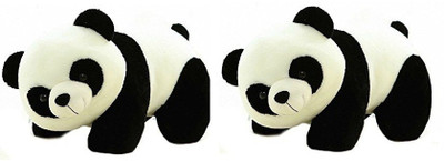 

SHOP24HOME Black/ White Panda Sutted Toy 30cm Pack of two - 30 cm(Black, White)