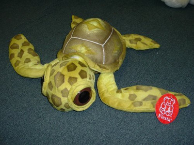 

Fiesta Toys 115" Big Eyed Yellow Sea Turtle Plush Animal(Yellow)