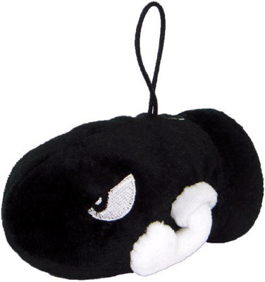

Sanei Official Nintendo Mario Plush Series 5" Bullet Bill - 7 inch(Black)