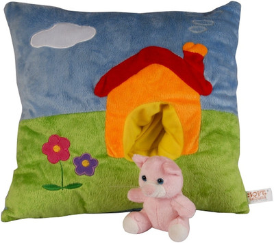 

Soft Buddies Animal House Playtoy - Cat - 15 inch(Multicolor)