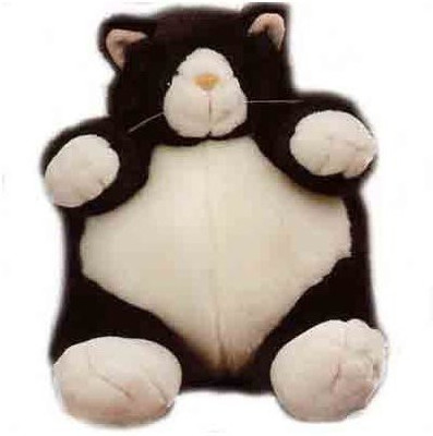 

Unipak Plumpee Black And White Cat Plush 9" High - 12 inch(Black)